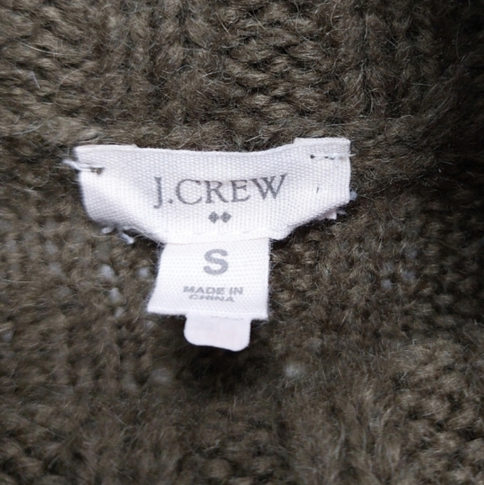 J. Crew Wool Mohair Cable Knit Sweater - Picture 6 of 8